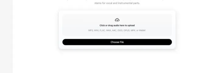 AI Vocal Remover browser tool