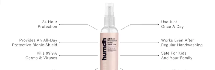 Buy Just Human 24 hour protection hand sanitizers online