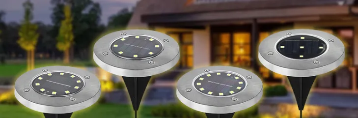 Solar inground lights for outdoor landscape