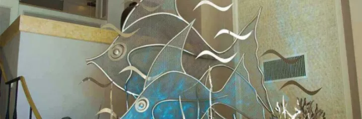 modern metal wall art services