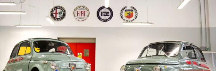 The Abarth Classiche 500 Record Monza '58 at the Milan AutoClassica show
