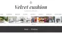 Velvet cushion
