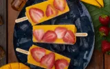 mango and strawberry ice cream