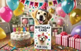 A-joyful-dog-wearing-a-colorful-party-hat-surrounded-by-balloons-confetti-and-a-birthday-cake-with-candles-The-image-features-a-visible-birthday