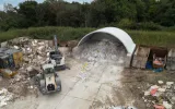 Aggregate storage bays
