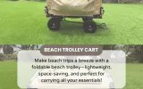 beach trolley cart, foldable beach trolley