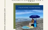 beach buggy cart, collapsible beach wagon