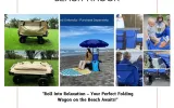 wagon on beach, folding wagon