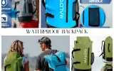 waterproof backpack, dry bags camping