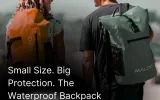 small waterproof backpack, dry bags camping