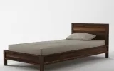 wooden single bed 