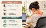 Neck and shoulder tightness from desk work 