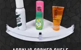 acrylic corner shelf