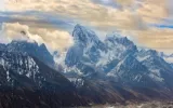 everest himalayan views from gokyo ri.