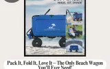 folding wagon and wagon for beach