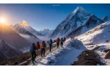 manaslu cricuit trek with mountain view