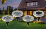 Solar inground lights for outdoor landscape