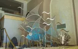 modern metal wall art services